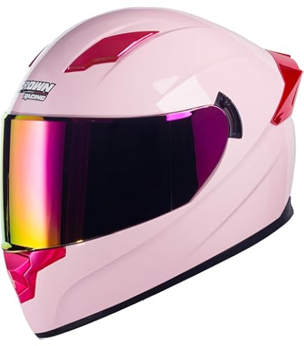 Amazon.com: beidiyinger Cat Ear Women Full Face Motorcycle Helmet