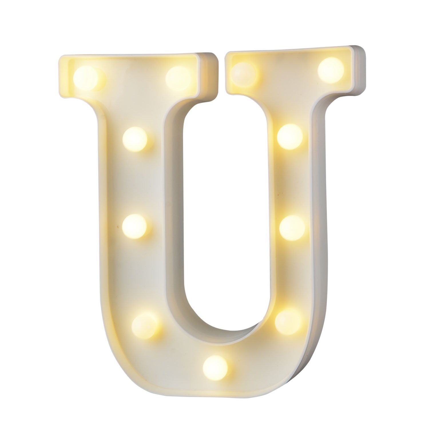 C Up In Lights LED-beleuchteter Holzbuchstabe Buchstabe beleuchtet