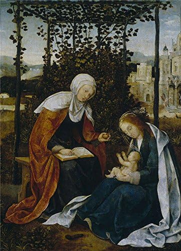 Polyster Canvas ,the Cheap But High Quality Art Decorative Art Decorative Prints On Canvas Of Oil Painting 'Cock Jan Wellens De Santa Ana La Virgen Y El Nino First Third Of 16 Century ', 16 X 22 Inch / 41 X 56 Cm Is Best For Gym Decor And Home Gallery Art And Gifts