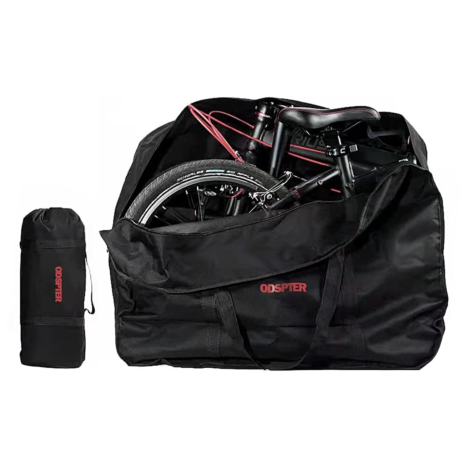 Odspter Folding Bike Bag ，Bicycle Travel Carrier Bag Pouch for Flights Car Air Travel Train Trip（14 inch to 20 inch）