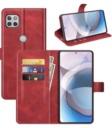 Motorola One 5G Ace / UW Wallet Case with Card Holder Premium Leather