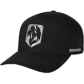 XMMAXFLOW Unisex Lion Embroidery Fashion Baseball Cap with Adjustable Structure Cotton Cap Black