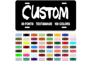 Custom License Plate,12x6 Inches Front License Plate,Thick Rust-Free,Custom Car Tags,Personalized License Plate for Car Vehic