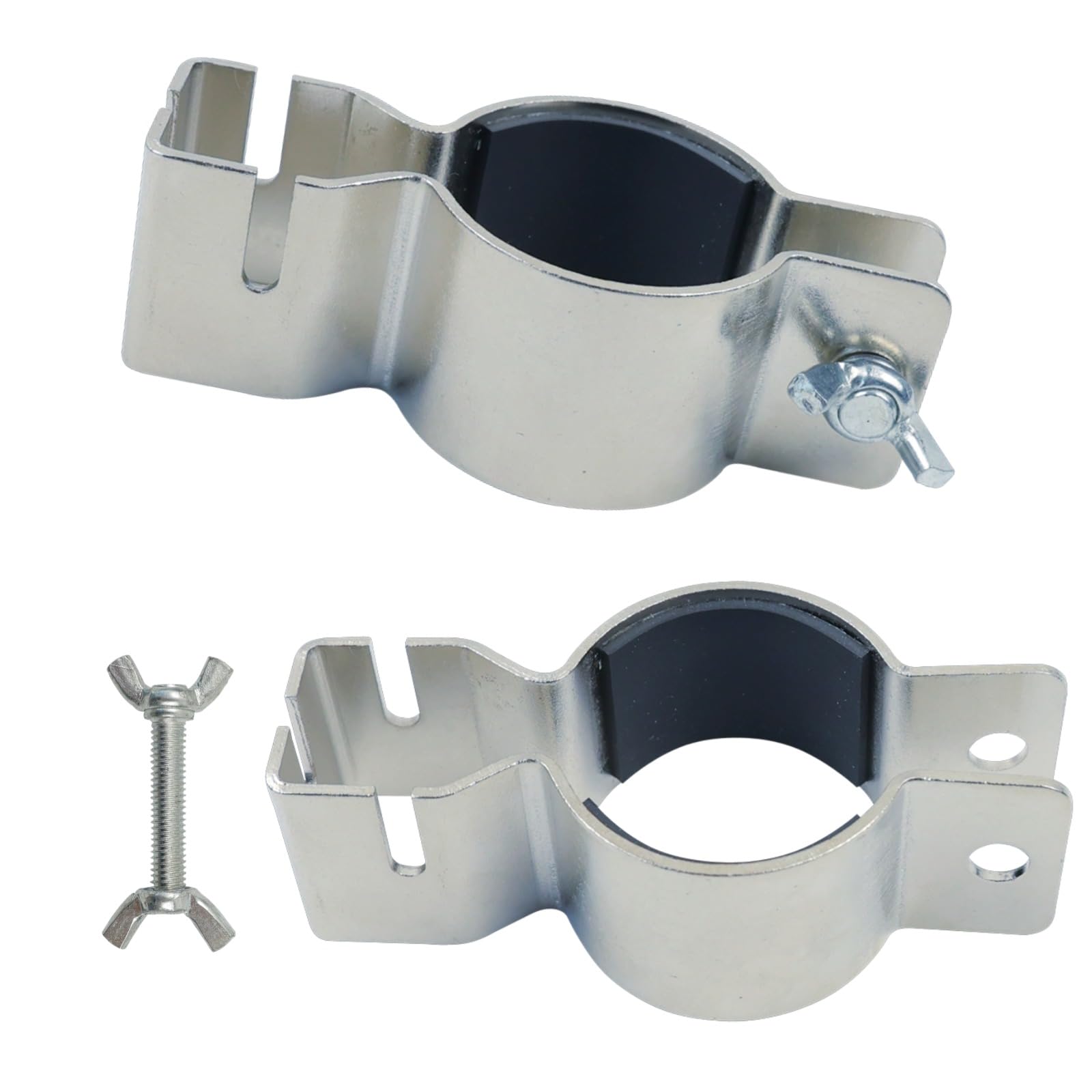 Photo 1 of 2 Pcs Adjustable Pipe and Drape Clamps for 1.5" or 2" Brackets Backdrop Stand, Drape Support Clamps for Back Drop Adjustable Stand Wedding Drapes Background Decorations Party Pipe Drape Backdrop Stand