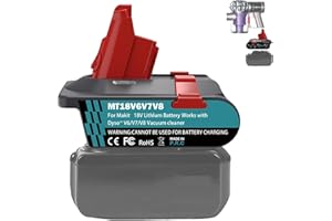 UNIKI Universal V6 V7 V8 Battery Adapter for Dyson, compatibile with MAKITA 18V Battery, Multi-Purpose Converter for Dyson V6 V7 V8 Series Vacuum Cleaners (Adapter Only)