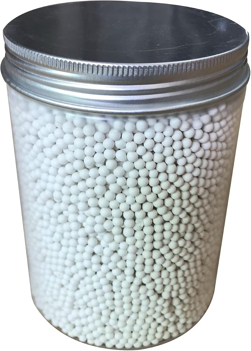 GANGOU 2.5 lb Polishing Sphere Tumble Media Non-Abrasive Ceramic 3mm Zirconia