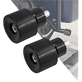 HDBUBALUS Crash Bar Slider Ends Frame Sliders Fit for Harley M12 Screw | Motorcycle Saddlebag Guards Engine Guard Crash Bar Protectors Decorative Wheel, For Touring Softail Dyna, M12 Thread Mounting