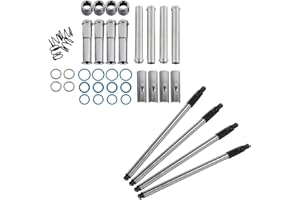 BST BSSP Harley Adjustable Pushrods & Push Rod Cover Kit Compatible with 1984-1999 Harley D-a-vid-son Evolution(EVO) Engine Motors FLS-FXS