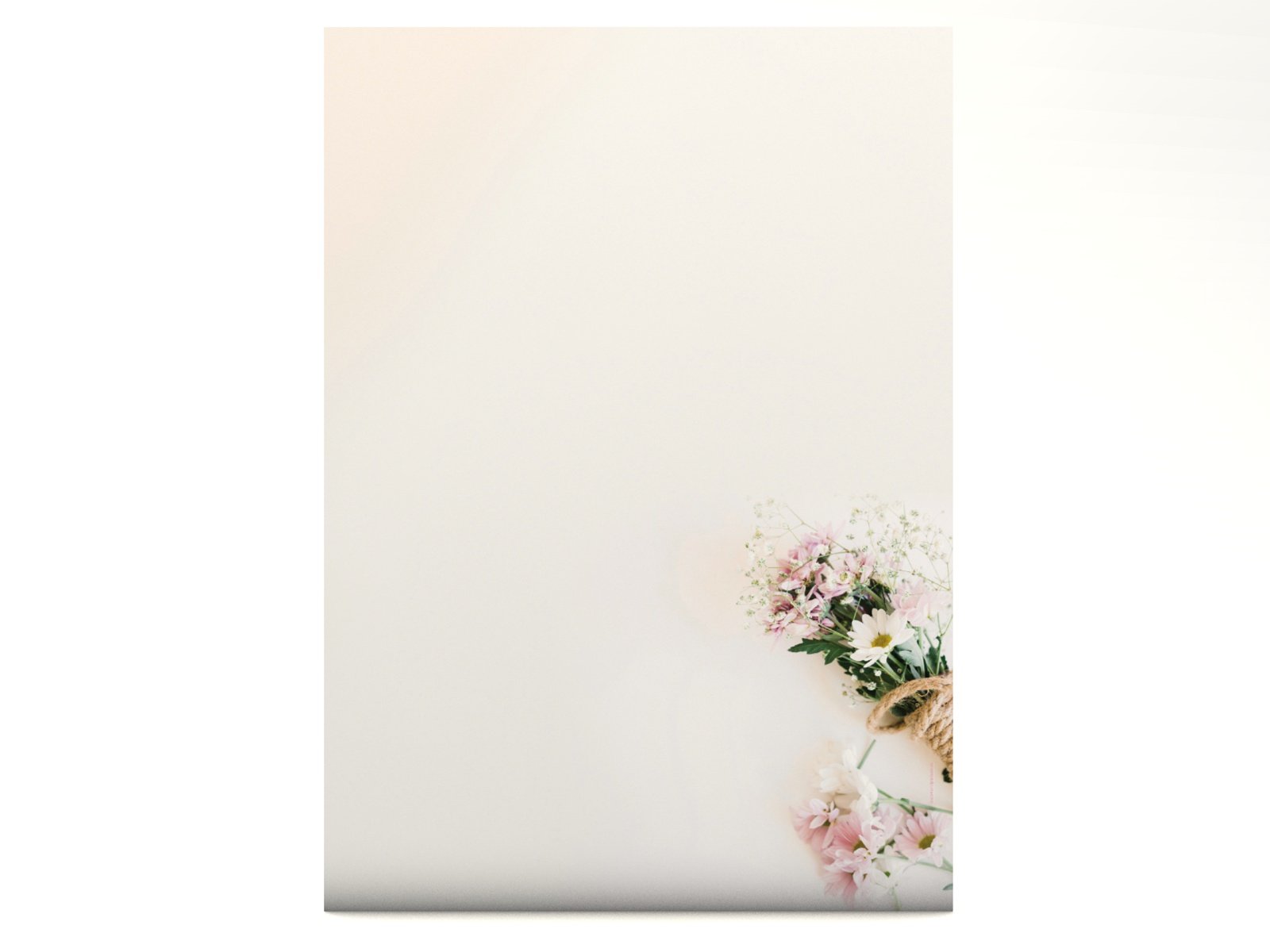 Floral Pastel Spring Design Paper 100 Sheets DIN A4 90 g/m²