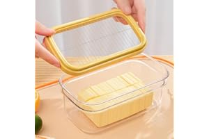 Butter Cutter Slicer, Stick Butter Storage Case with Lid for Fridge ( 280g)