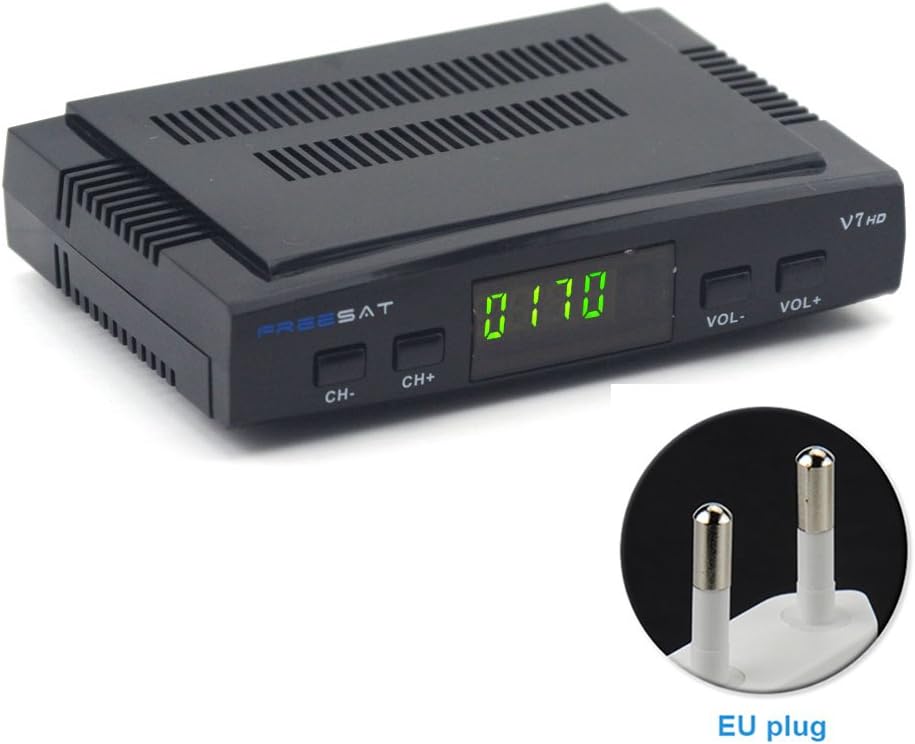 Woopower Décodeur Settop Box Antenne Satellite Freesat V7 HD DVBS2