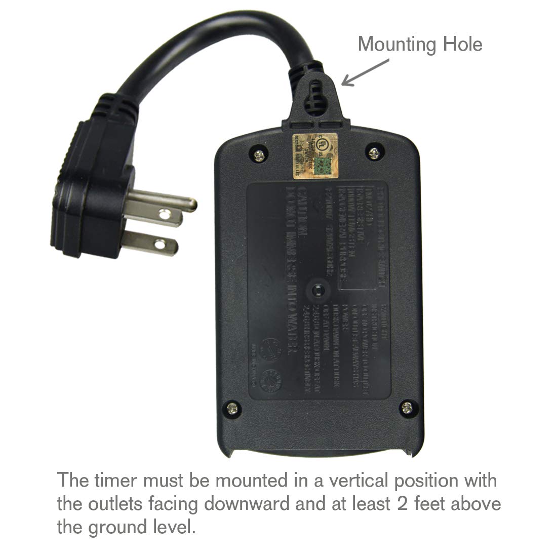 HomeHopes Outdoor Light Timer Outlet Waterproof, Christmas Lights Timer Outlet Switch, Electrical Outlet Timers Programmable Outdoor: Industrial & Scientific
