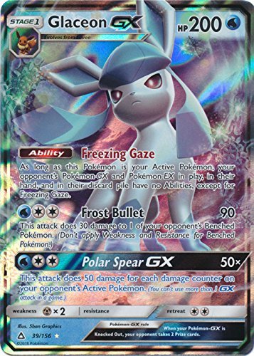 Glaceon GX - 39/156 - Ultra Rare - Sun & Moon: Ultra Prism