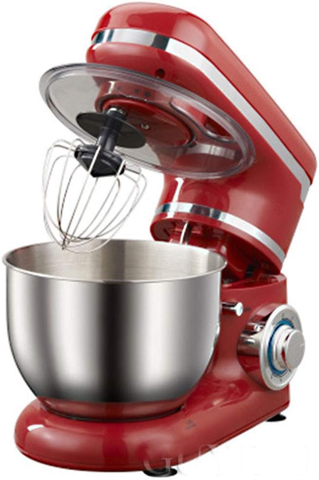 Red tide Mixer Chef Machine, 1200W Household Bread and Food Mixer Automatic Dough Mixer 4L Stainless Steel Eggbeater