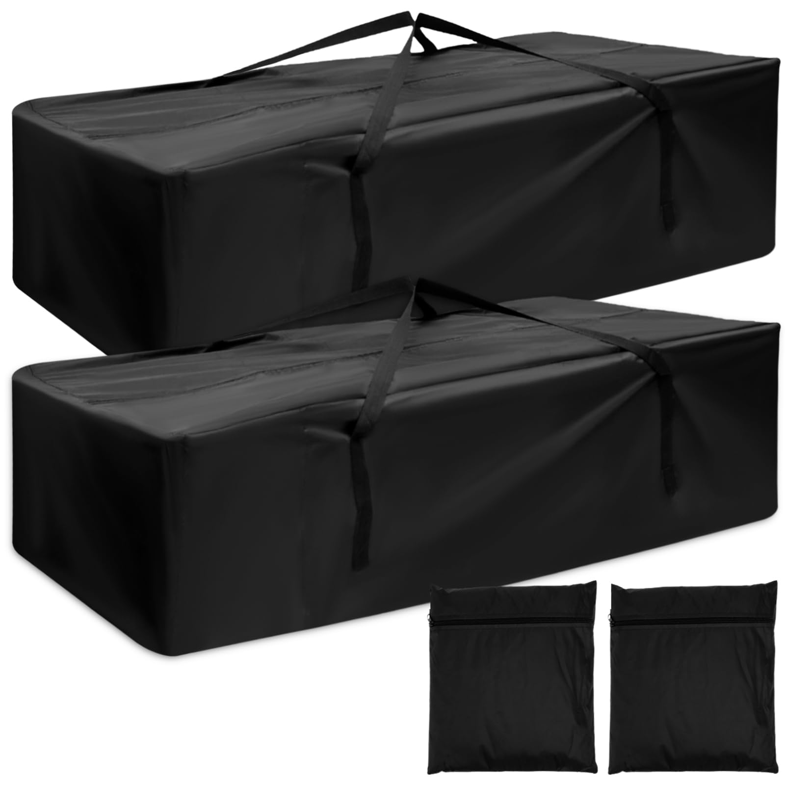 2pack Garden Furniture Cushion Storage Bag,173x76x51cm Waterproof 210D Oxford Fabric Christmas Tree Storage Bag with Handle and Zipper for Home Patio Outdoor(173x76x51)