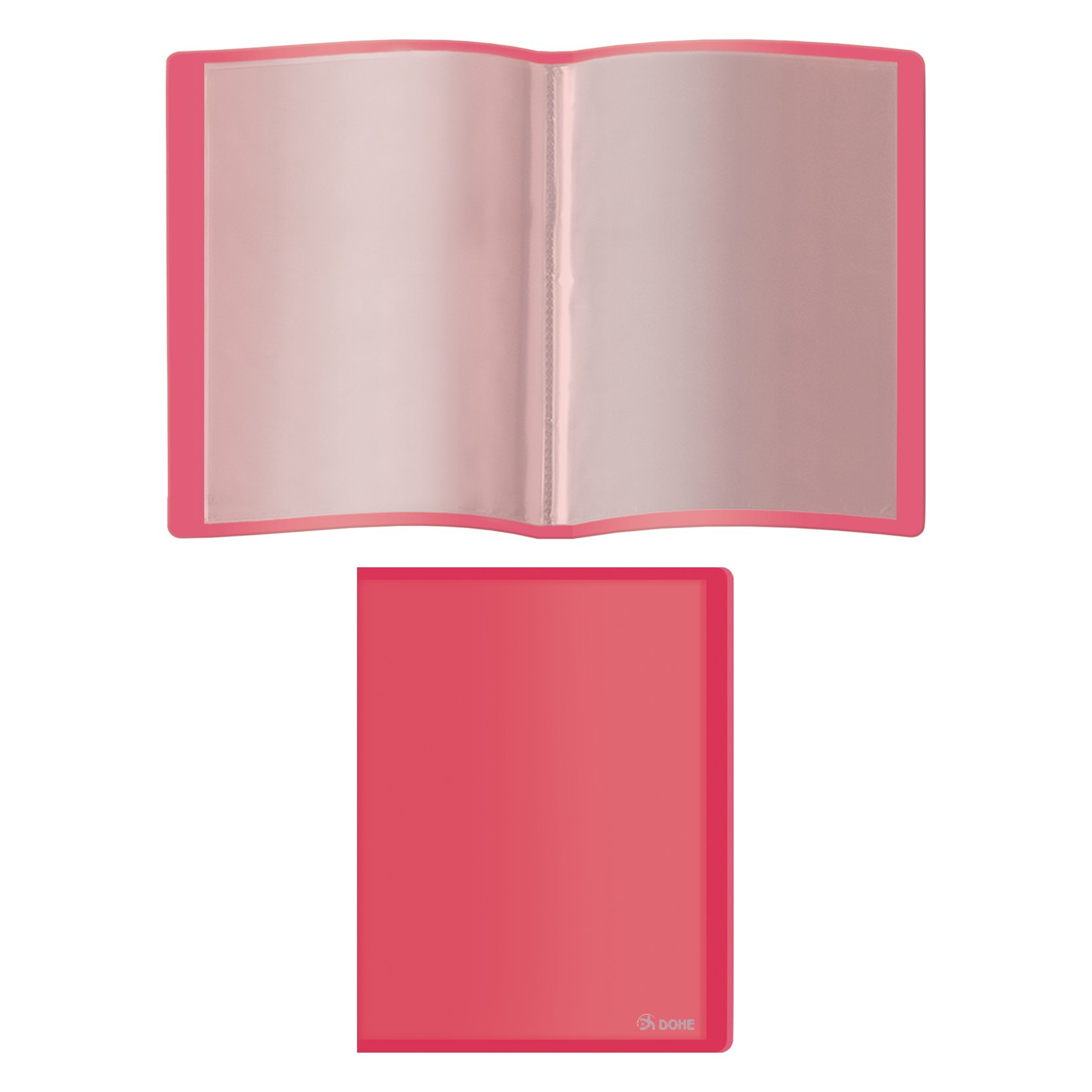 Dohe - Flexible Folder with 40 Pockets (80 Microns) - Red