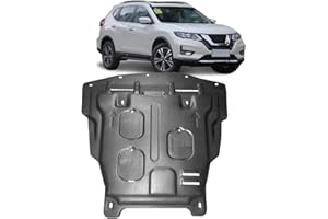 V CISXVILC Front Engine Splash Shield for Nissan Rogue 2014-2020 Engine Guards Suitable for Nissan Rogue Under Engine Cover Mud Flaps Directly Replace Original One Black