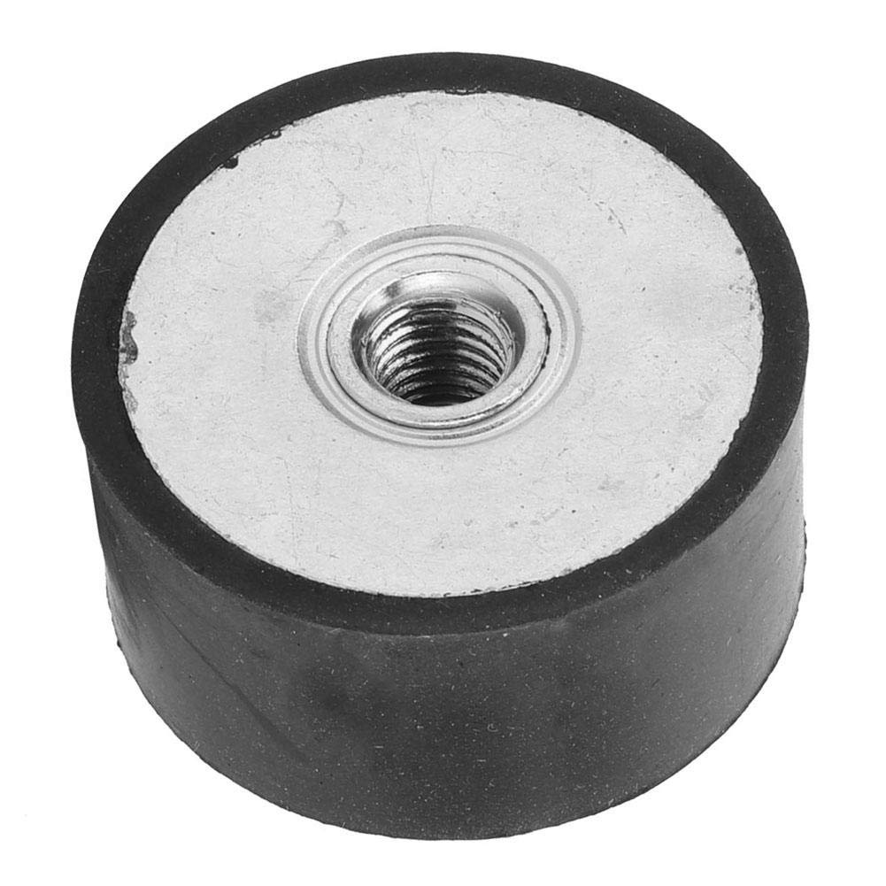 Rubber Mount, 4pcs Female Thread Rubber Mount Anti Vibration Bobbin Isolator Damper M8 M10 for Air Compressors Engines Gasoline Engines(DE40*20 M8)
