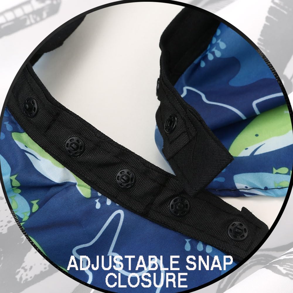 Borogo Professional Waterproof Hair Styling Cape Haircuting Salon Cape Gown Hair Salon with Snap Closure Yellow Stripes