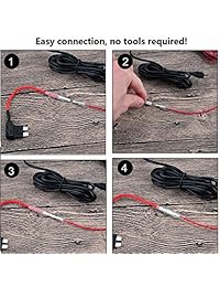 SHISHUO Kit de cableado de Dash Cam   Mini USB y puerto Micro USB Cable de 3,5 m con fusible mini   mini   ATO   Micro2 LP, entrada de 12V a 24V, salida de 5V para Dash Cam GPS Sat Nav con protección de drenaje de batería