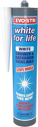 EVO-STIK White for Life Shower Bathroom Sealant White Stops Mould Stays New view 1
