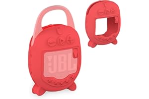XEGIMOR Silicone Cover Case Compatible with JBL Clip 5 Ultra Portable Bluetooth Speaker, Soft Skin Sleeve for JBL Clip 5 Speaker Accessories(Only Case) (Red)