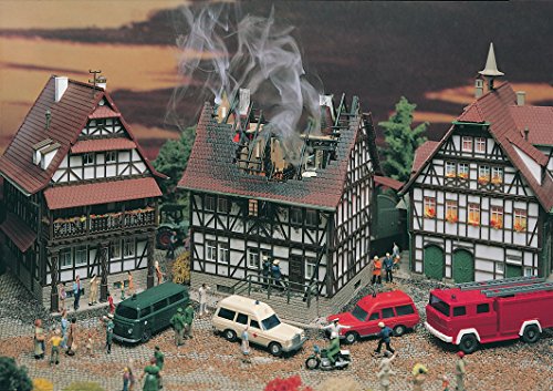 Vollmer 43728 House on fire houses