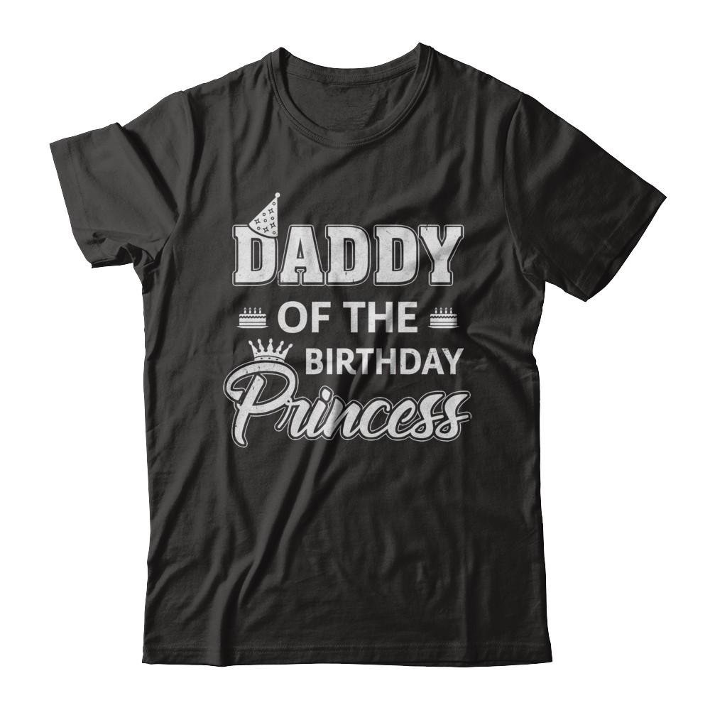  Daddy Of The Birthday Princess Fathers Day Shirt Short Sleeve Tee