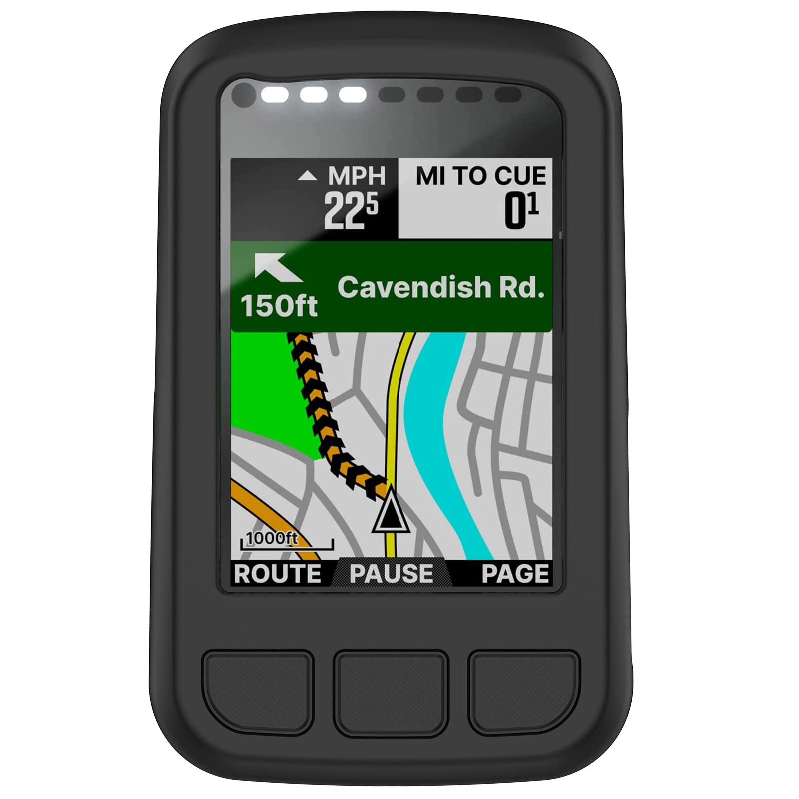 For Wahoo ELEMNT Bolt V2 Protective Case Cover, LOKEKE Silicone Protective Case Cover Shell Skin For Wahoo ELEMNT Bolt V2(Silicone Black)