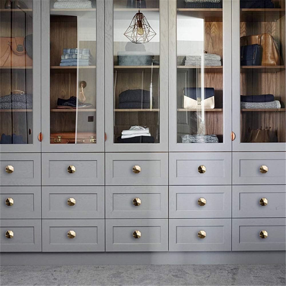 Pomos redondos para cajones o puertas Tiradores de latón macizo cónico