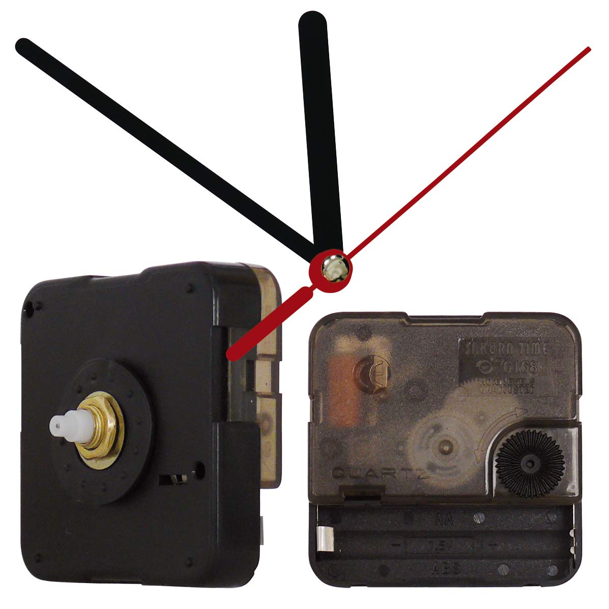 Quartz Clock Movement with 3 Sets of Hands in 3 Sizes