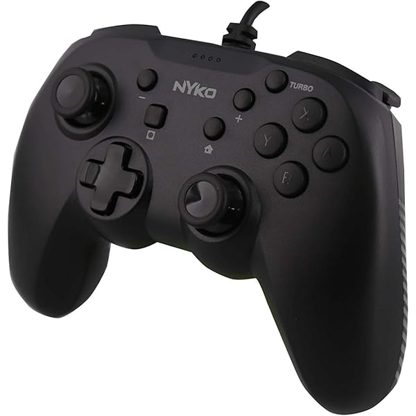 Amazon Com Nyko Prime Controller For Nintendo Switch Black Wired Switch Controller Ergonomic Shell Design Turbo Button For Competitive Advantage Rumble Feature Pc Compatible Nintendo Switch Everything Else