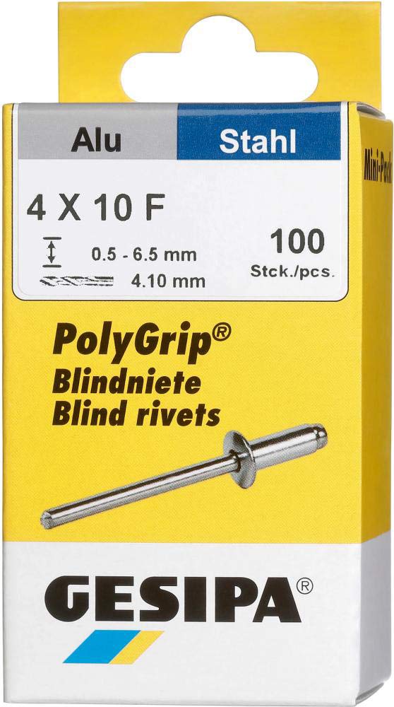 Gesipa 7693560410 – Mini-Pack Polygrip (4 x 10 mm)