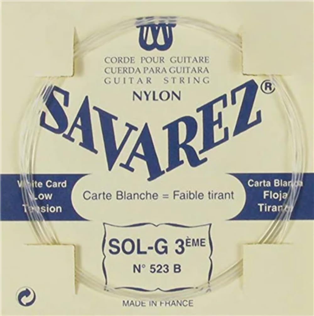 Savarez Single string for Classic Guitar TraditionSavarez strings for classical guitar Traditional Concert 523B single strings - G3 bass - suitable for 523B