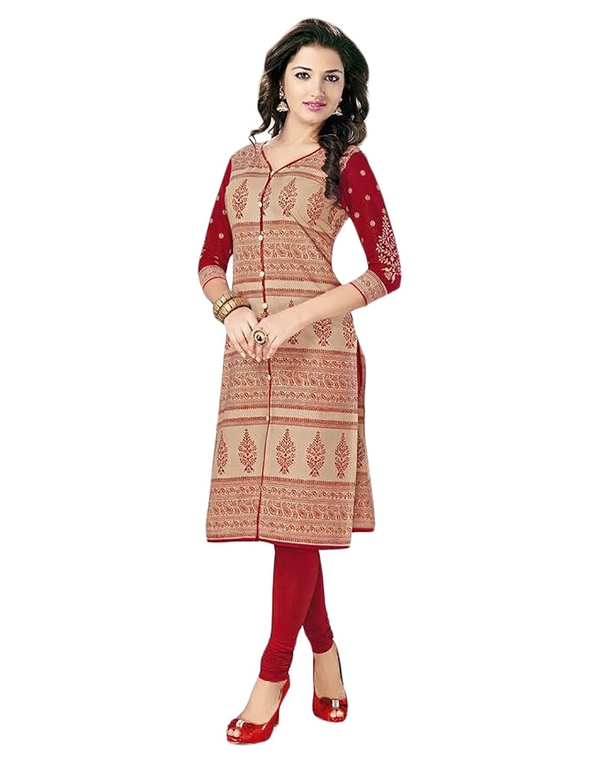 jevi prints women's unstitched kurti material