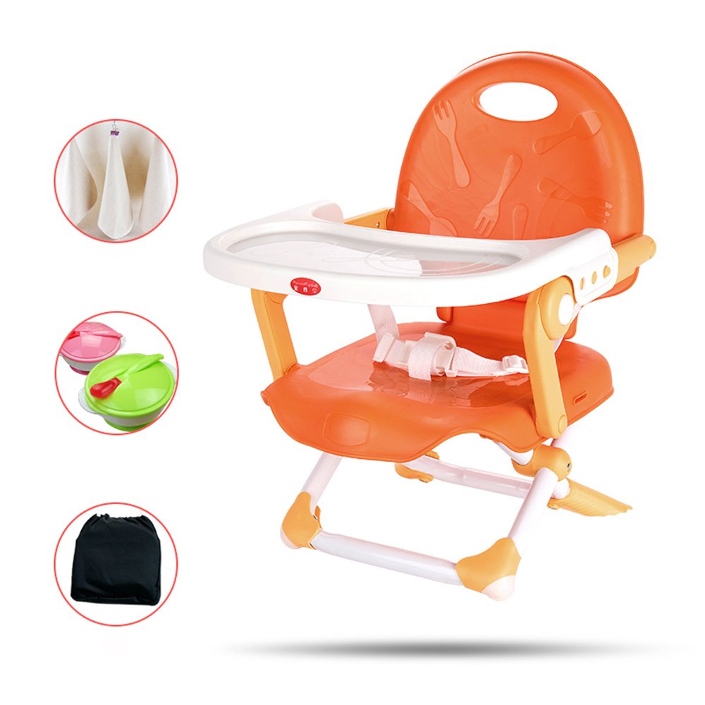 Tlmy 子供用折りたたみチェア 折りたたみ式の座席を食べる多機能の赤ちゃんのダイニングテーブルの椅子 B07gf3ccn7 テーブルチェア 21高い素材