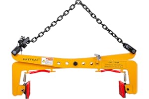 GRYVOZE 1100 lbs Granite Slab Lifting Clamp, Adjustable Range: 13"-28", Heavy Duty Stone Scissor Lifter Clamp for Carrying and Vertical Transport of Marble, Concrete Blocks, Slate Sheets, Curb Stones