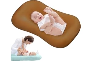 Jeeeun Baby Lounger, 2024 New Soft & Breathable Cotton Snuggle Organic Lounger for Baby Bed in Bed (Coffee)
