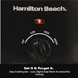Hamilton Beach 3.5L Comfort Cook Slow Cooker 160W Energy Efficient Black view 4