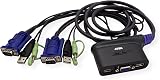 ATEN 2-Port USB VGA KVM Switch Audio 0.9m CS62US 2048x1536 DDC2B Windows Linux view 2