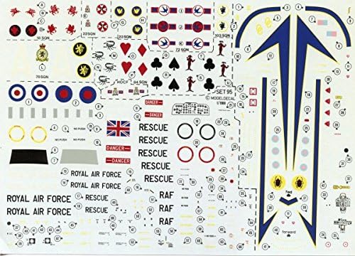 Model Decal 1:72 RAF F-4 Phantom FGR 2 Wessex HC2/HU5 Decal Set #95