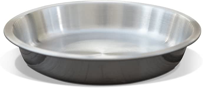 PetFusion Premium Anti-Tip Dog & Cat Bowls Set - 32 Oz Stainless Steel With Silicone Ring, Brushed Metallic Finish