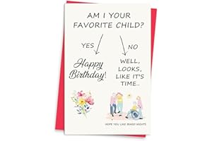 Funny Mom Birthday Card, Happy Birthday Card Gifts for Mom from Son Daughter, Birthday Decorations Ideas for Mother