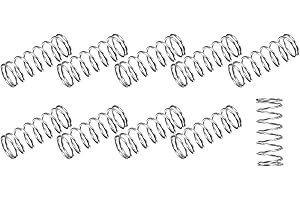 METALLIXITY Compression Springs (0.5x8mm OD,15mm Free Length) 20Pcs, 304 Stainless Steel Extension Spring - for Shop Home Repairs, DIY Projects, Silver Tone
