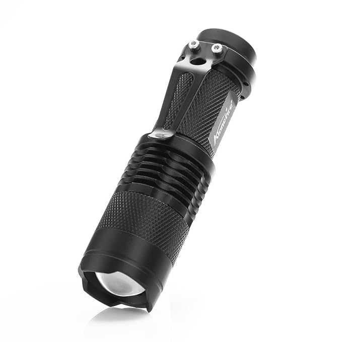 Gadgetguru Alonefire Cree Q5 Led Powerful Bright Flashlight Ultracompact Pocketsize Superbright 3 Modes With Zoom Funtion