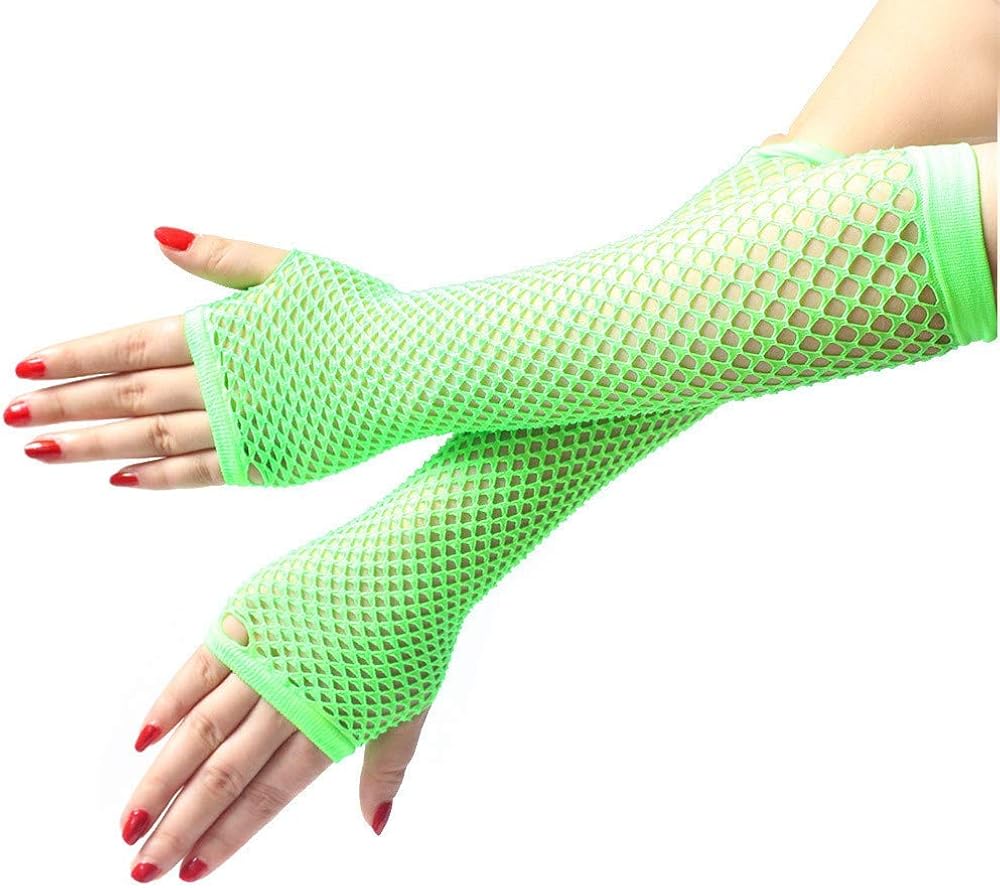 Men Women High Elasticity Fishing Net Half Finger Classic Length Gloves