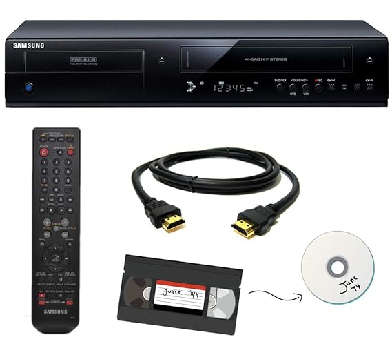 Samsung VHS to DVD Recorder VCR Combo w/ Remote, HDMI Amazon.in