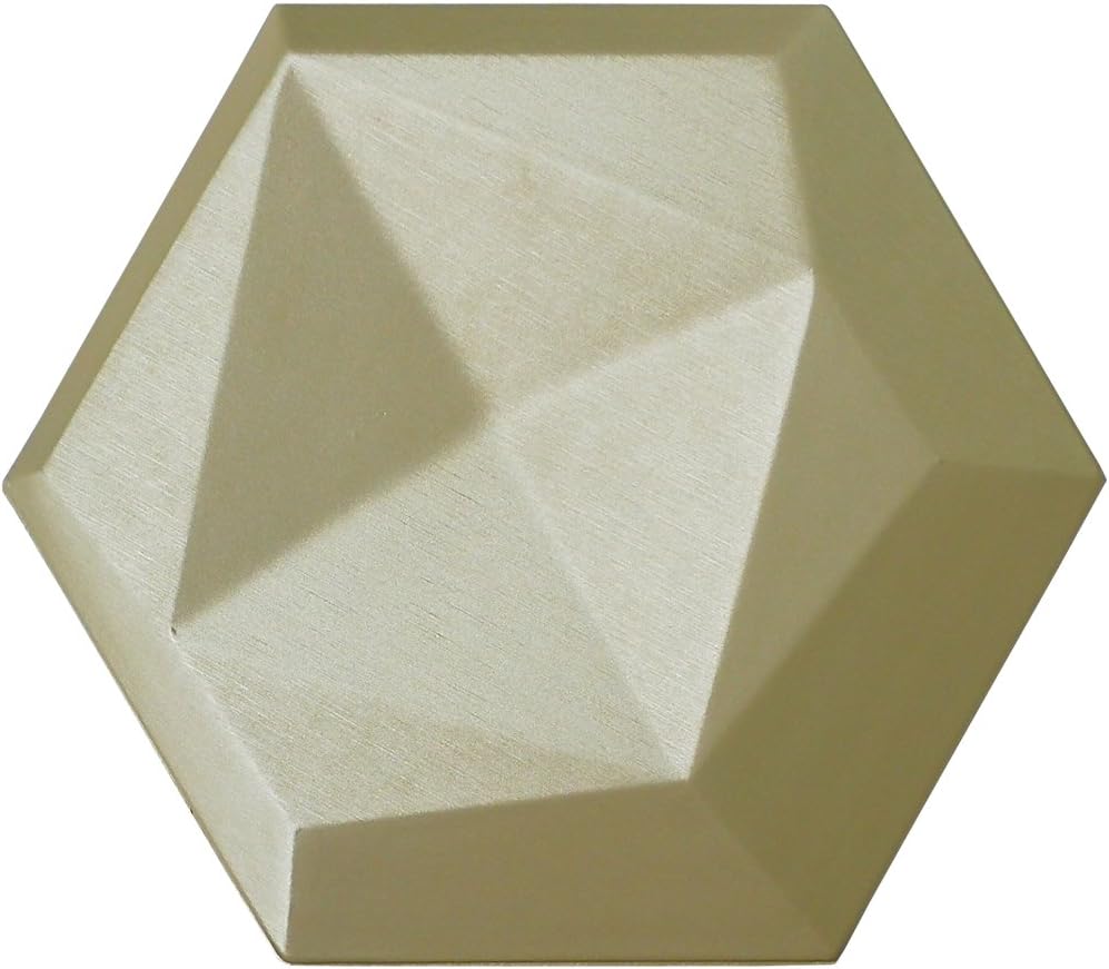 Art3dwallpanels Faux Leather Panels 3D Wall Tiles Hexagonal Mosaic Wall Accents (20 Pack)