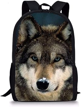 wolf book bag