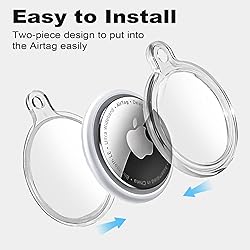 MOLOVA Waterproof Airtag Keychain Air Tag